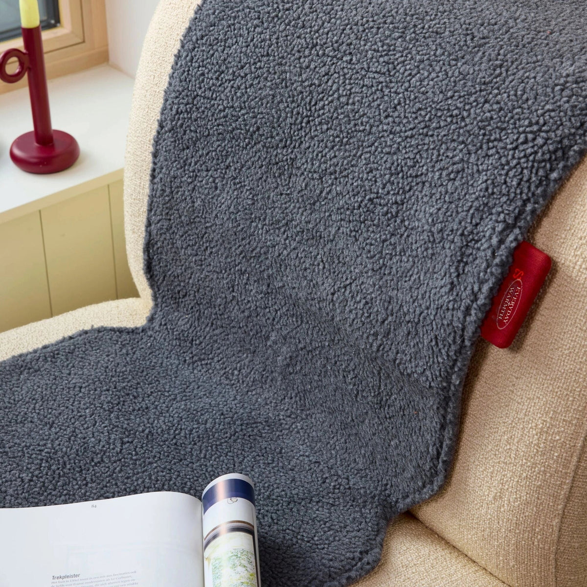 chair warmer — BIG HUG WOOLLY GREY