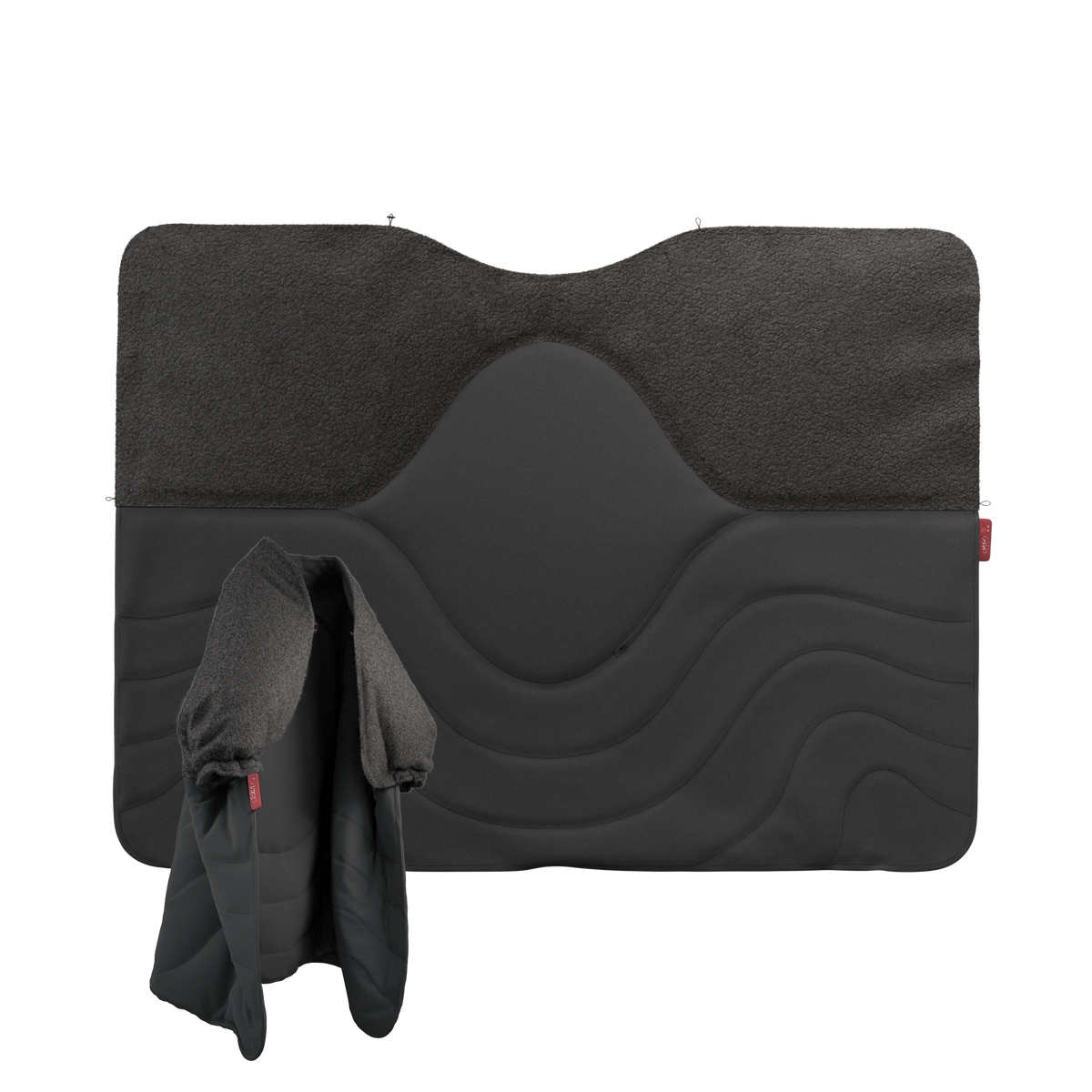 heated throw — HUGE HUG WOOLLY GREY